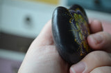 Painted Rock Purple, Mandala Stone, Heart Shaped Rock, Hand Painted Rock Art, Decor Art