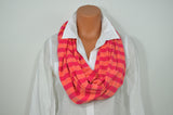 Striped Scarf Thin Ultra Soft Infinity Scarf Neck Warmer Long Circle Scarf Winter Scarf Unisex - hisOpal Swimwear - 3