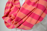 Striped Scarf Thin Ultra Soft Infinity Scarf Neck Warmer Long Circle Scarf Winter Scarf Unisex - hisOpal Swimwear - 4
