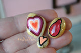 Cute Fridge Magnets, Hand Painted Rock, Mini Magnets, 3 Refrigerator Magnets