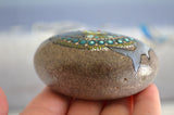 Shark Mandala Stone, Hand Painted Rock, Yin Yang Sharks, Ocean Mandala, Shark Lover's Gift
