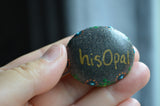 hand painted stone, mini mandala, small mandala stone, painted rock, gift for him, gift for her