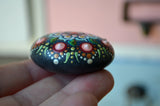 mandala stone, hand painted stone, painted rock, nature mandala, gift for her, unique gift, love amulet