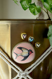 Bird Fridge Magnet, Painted Rock Magnet, Nature Lover Gift, Refrigerator Magnet, Kitchen Decor, Housewarming