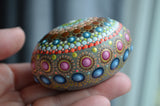 Southwestern Decor, Mandala Stone, Boho Decor, Housewarming Gift, Painted Rock Gift
