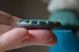 Teal Magnet, Cute Fridge Magnet, Painted Rock Magnet, Refrigerator Magnet, Kitchen Decor