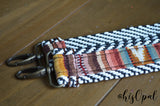 Hand Made Purse Strap, "Esperanza" Chevron Back, Over the Shoulder Strap 29 inches