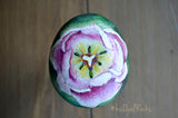 Hand Painted Rock, Painted Tulip, Flower Paperweight, Floral Home Decor, Unique Gift for Her