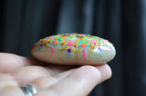 Small Mandala Stone, Bohemian Decor, Hand Painted Rock, Meditation Stone, Boho Gift